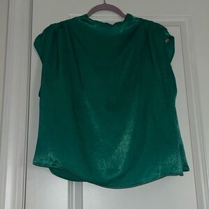 Emerald green blouse